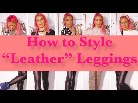 Five ways to Style Faux Leather Leggings | Fashion over 40