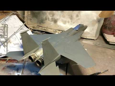 Video 2 of Revell F-15 1/48 scale build