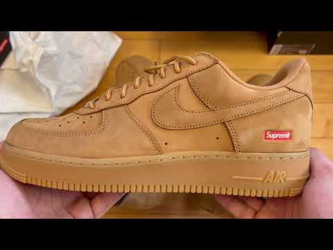 UNBOXING Supreme x Nike Air Force 1 Low Wheat - How Long Will Supreme & Nike Make These? #Lowheat