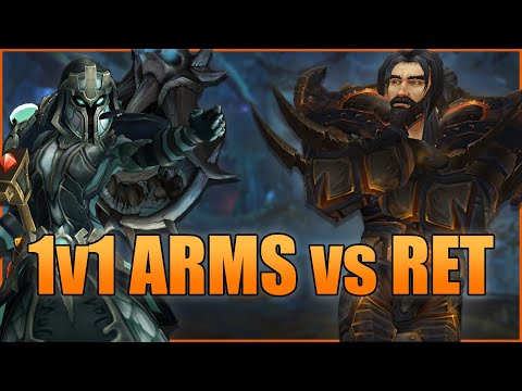 Arms Warrior vs Retribution Paladin 1v1 Duel - WoW BFA 8.3 Season 4 PvP