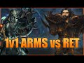 Arms Warrior vs Retribution Paladin 1v1 Duel - WoW BFA 8.3 Season 4 PvP