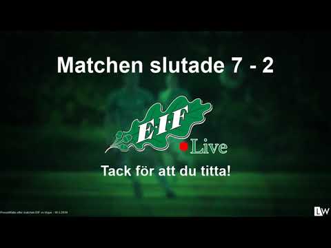 Presstillfälle efter matchen  - EIF vs MYPA