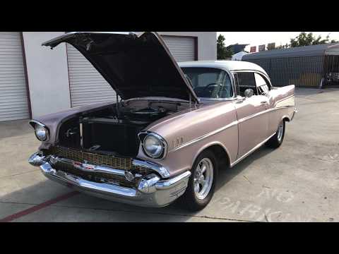 SOLD! 1957 Chevrolet Bel Air (walk around while running)