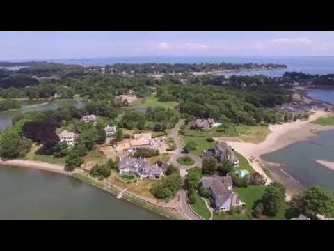 Aerial Views of Weed Beach, Darien, CT