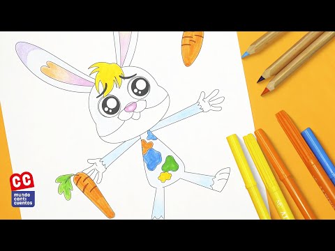 Raby, El Conejo Multicolor, Video Coloreable - Mundo Canticuentos