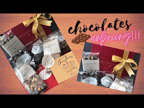 Three Chocolatiers chocolate Christmas gift |honeylevi| Unboxing!!!