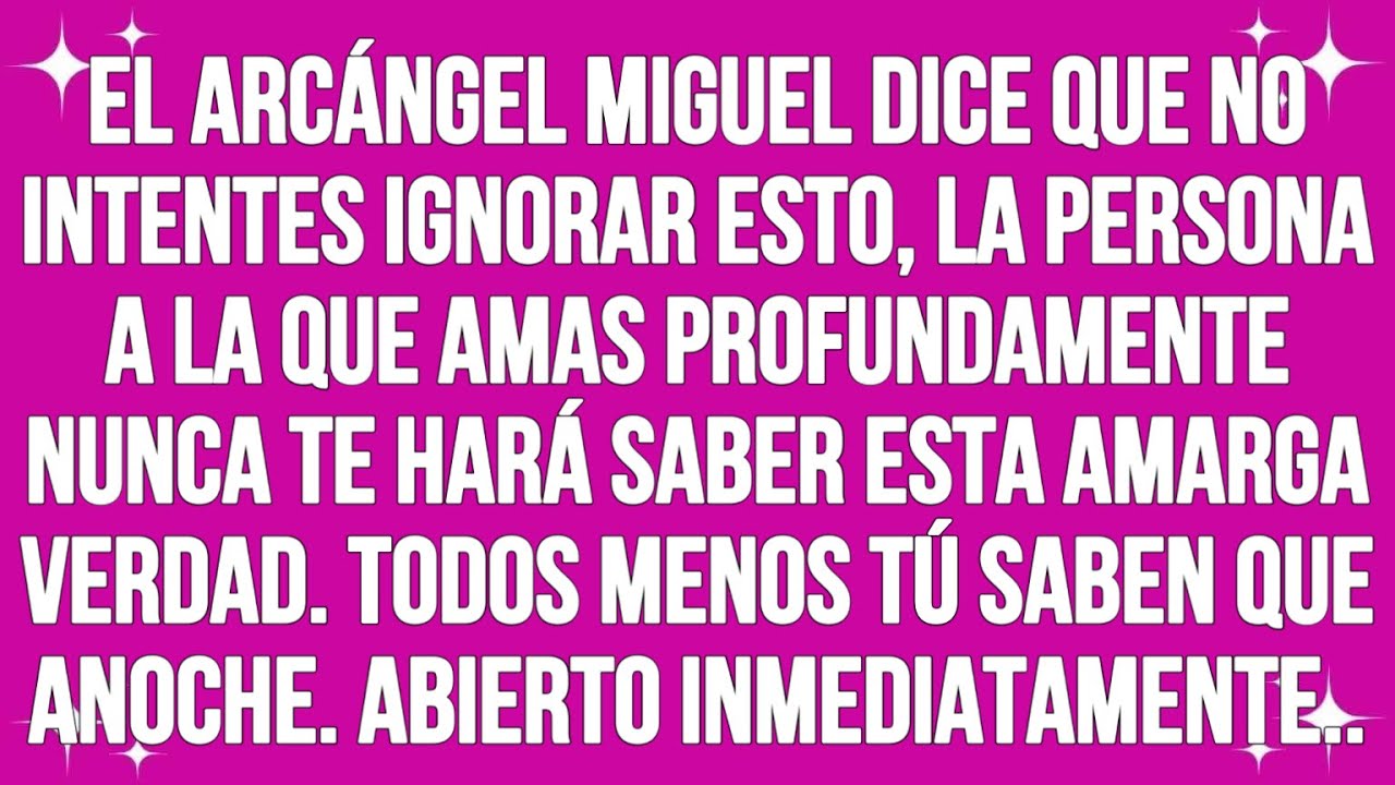 Archangel Michael says don't try to ignore this, the person you love deeply will never...