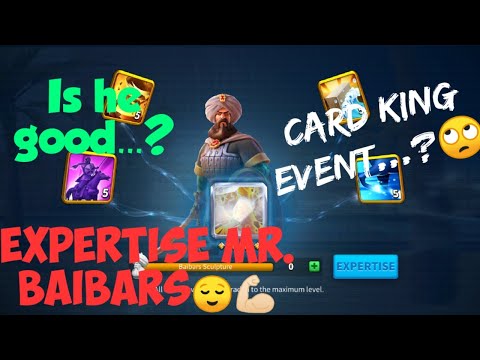 Expertise Baibars😎| Card King Event..?🤔 | Rise of Kingdoms | ROK