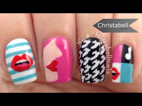 Lips Are Movin' Video Inspired Nails - Tutorial