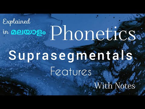Suprasegmentals || Features || Phonetics || Class 2 |