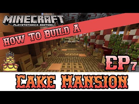 INSANE Minecraft Cake Mansion Build!! EPIC TakeYourShirt14 Tutorial