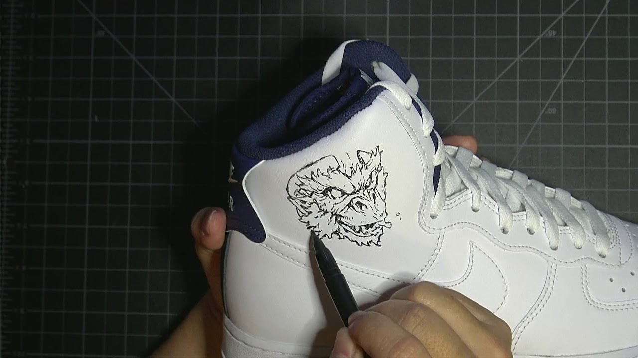 drawing on your shoes tutorial by peter han