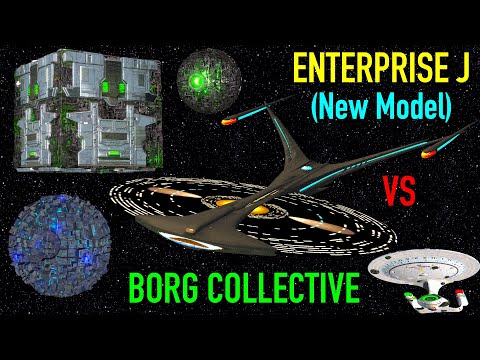 NEW Enterprise J VS The Borg Collective - Star Trek Starship Battles