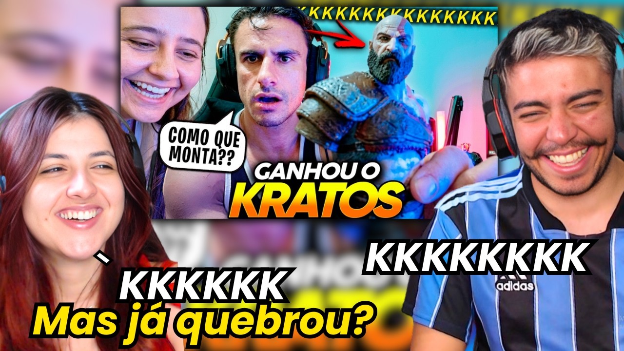 SUPER XANDÃO GANHOU BONECO DO KRATOS e NÃO SABIA MONTAR KKKKKKKKK | REACT