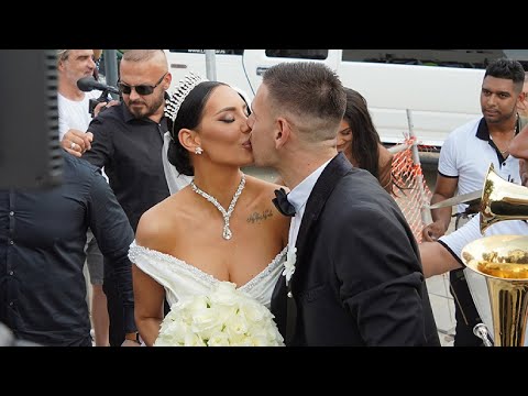 Venčanje Katarine Grujić i Marka Gobeljića: Ima svega, trubača, obezbeđenja, Hamera i dekoltea