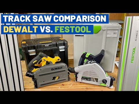 Cordless Track Saw Comparison - DeWalt DCS520 vs. Festool TSC 55 K - Is Festool Worth It?