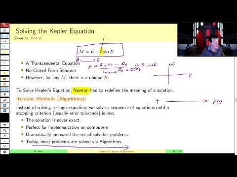 AEE462 Lecture 4, Part B - Newton-Raphson Iteration and Kepler's Equation