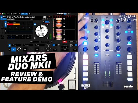 Mixars Duo MKII 2 channel battle mixer for Serato - Review & demo w/ DJ Jimi Needles