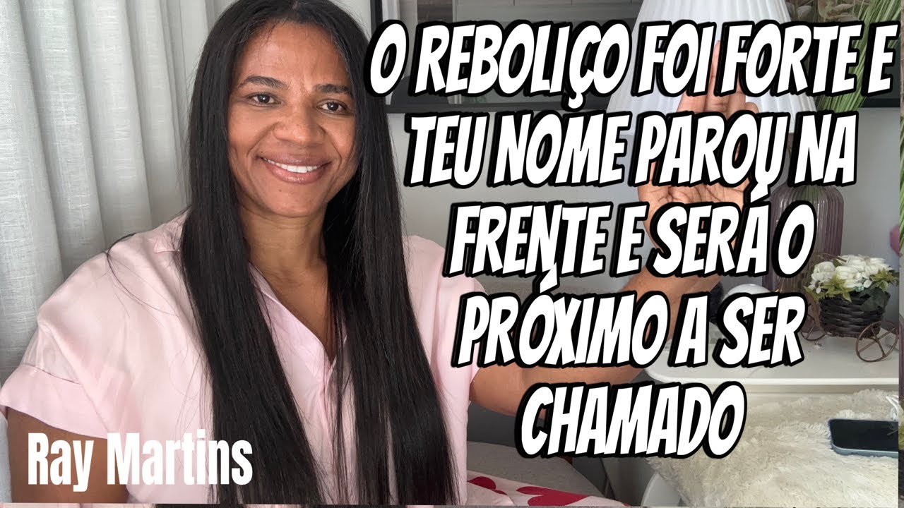 MENSAGEM DO DIA 21/ ouvi rebuliço neste lugar e teu nome saiu da onde estava foi colocado na frente