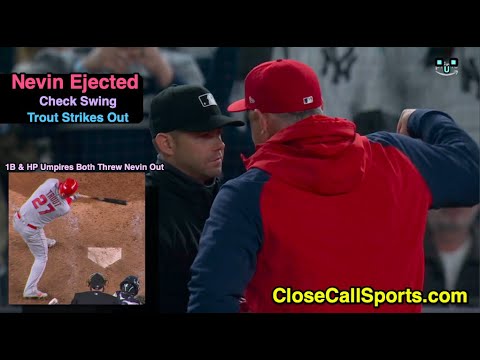 E21 - Phil Nevin Argues Mike Trout's Check Swing K, is Ejected by both Will Little & Lance Barksdale