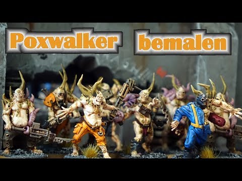 How to paint Nurgle Poxwalker - Painting tutorial for Warhammer 40K by Games Workshop