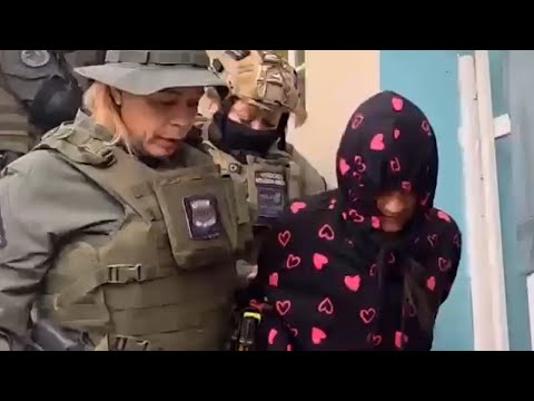 Momento del arresto de Elvia Cabrera Rivera en relación con la muerte de Gabriela Nicole