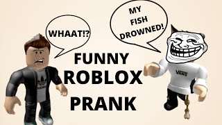 TELLING MY FRIENDS THAT MY FISH DROWNED IN ROBLOX PRANK! (FUNNY REACTIONS)