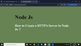 Download the video "nodejs 7 What is HTTP Server ?  and How to create it ?"