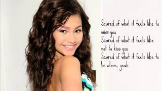 Zendaya - Scared Lyrics Video
