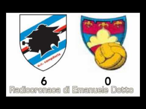 Sampdoria-Gubbio 6-0 - Radiocronaca di Emanuele Dotto (4/9/2011) da Radiouno RAI