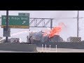USA Flammen Inferno Auf Der Autobahn