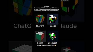 ChatGPT vs Claude vs Gemini vs DeepSeek #coding #html #css #programming #python #javascript