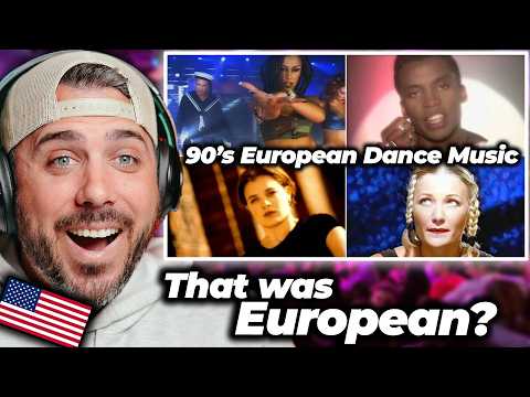 American Reacts to 90s European Dance Hits! | I had no idea...
