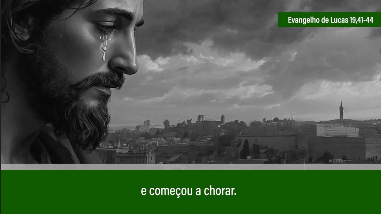 Quando se aproximou de Jerusalém, Jesus viu a cidade e começou a chorar #EvangelhodeHoje