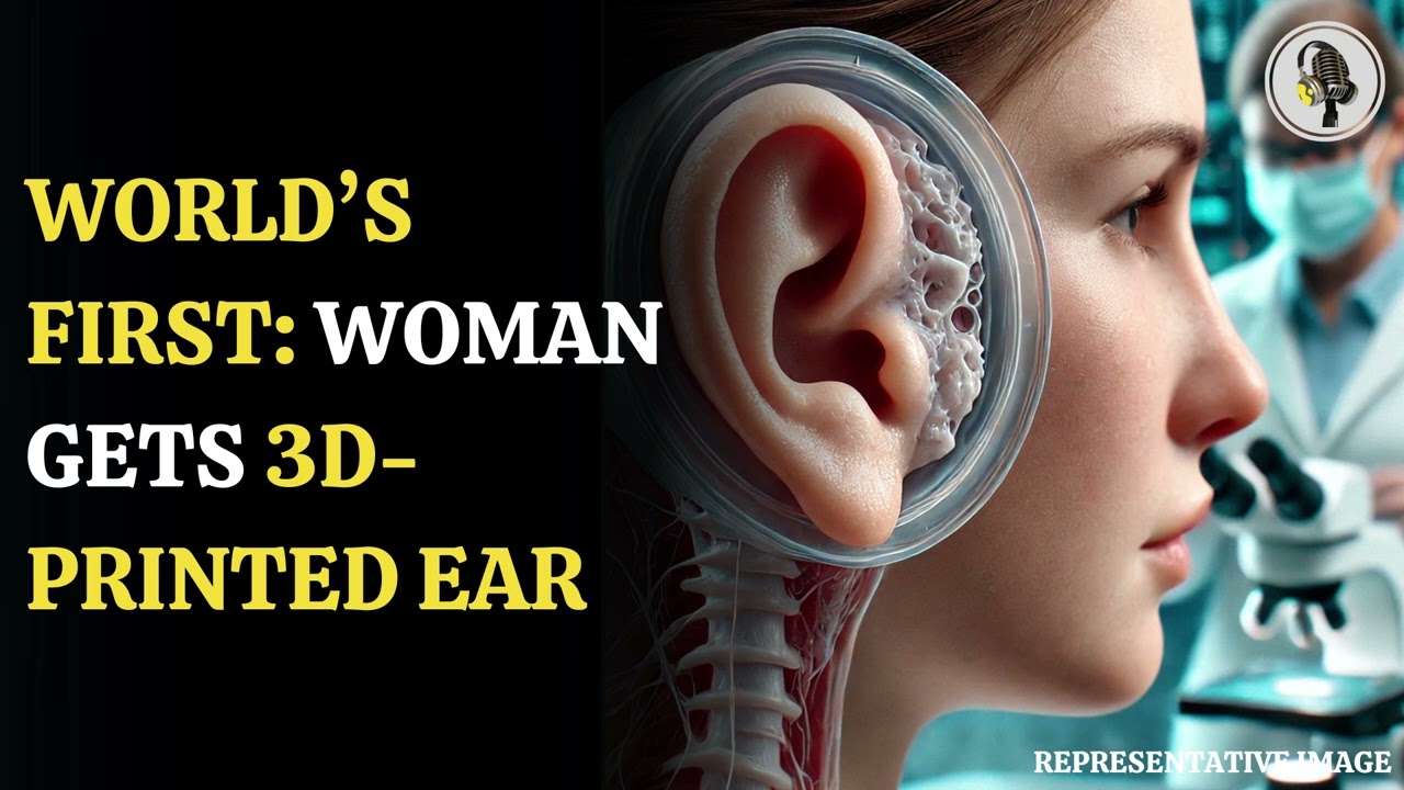 WION broadcast reporting on the first ever 3D-bioprinted ear implant — a revolution in medicine