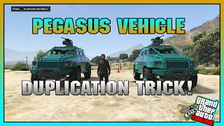 GTA 5 ONLINE VEHICLE DUPLICATION TRICK! Duplicate ANY Pegasus Vehicle Online (GTA 5 Tricks)