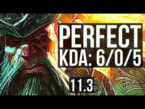 GANGPLANK vs DARIUS (TOP) | 6/0/5, 500+ games, 1.0M mastery, Dominating | KR Diamond | v11.3