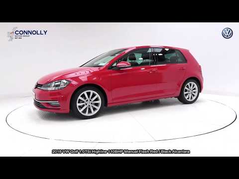 CMG VW SLIGO: 181D29516 VW Golf 1.0TSi Highline 110BHP Manual Flash Red / Black Alcantara