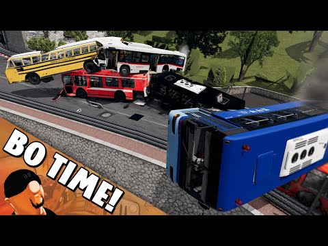 We Raced Buses In BeamNG! This was Chaos!