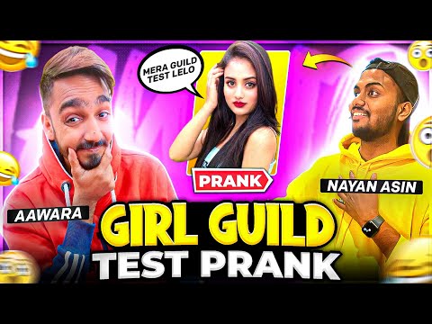 Cute Girl Guild Test Prank On Nayan Asin 🤣 || Free Fire