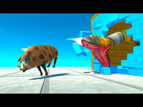 Giant Titanoboa Surprise Attack - Animal Revolt Battle Simulator