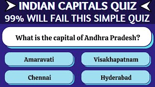 Indian states and capitals quiz | Updated Capitals of Indian States in English 2022