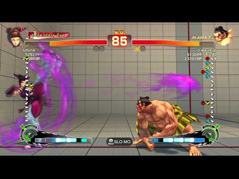 SSFIVAE~ Juri (Lutuna) vs.  E.Honda (o wa re jp) HD