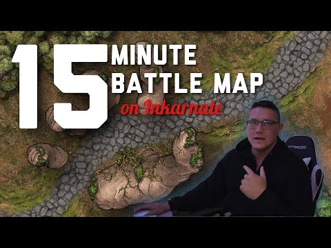 15 Minute Battle Map Design [Using Inkarnate] #howto