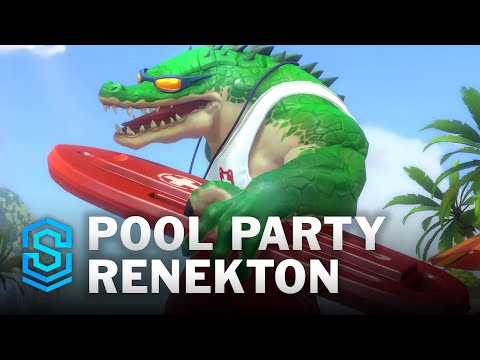 Pool Party Renekton Wild Rift Skin Spotlight