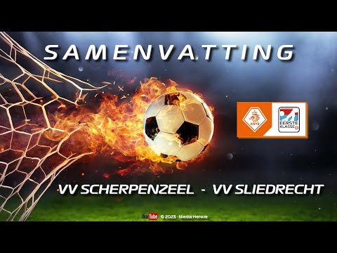 Samenvatting van de competitiewedstrijd Scherpenzeel - Sliedrecht uit de 1e klasse D, Zuid 1