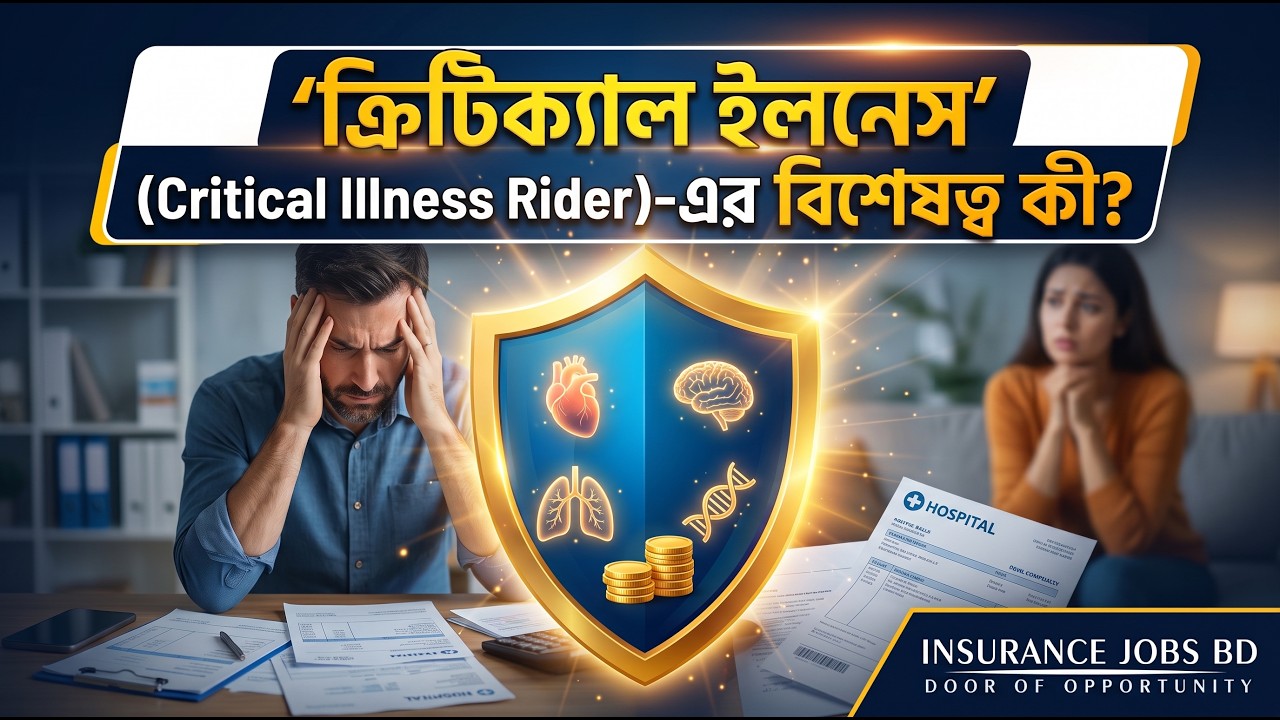 'ক্রিটিক্যাল ইলনেস' (Critical Illness Rider)-এর বিশেষত্ব কী?