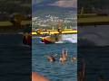 Public Waving At The Canadair CL 415 Super Scooper Pilots