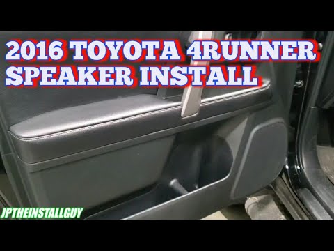 2016 Toyota 4 Runner front door panel removal/  speaker install