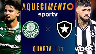 PALMEIRAS X BOTAFOGO | AQUECIMENTO AO VIVO | BRASILEIRÃO 2026 | #live | sportv